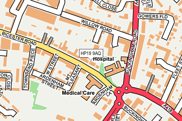 HP19 9AQ map - OS OpenMap – Local (Ordnance Survey) HP19 9AQ map - OS OpenMap – Local (Ordnance Survey)
