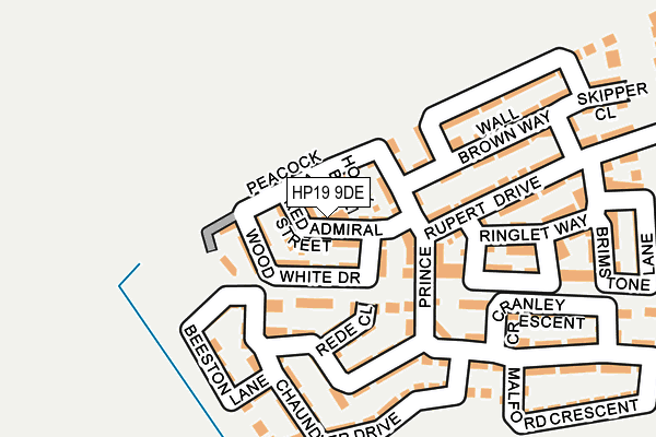 HP19 9DE map - OS OpenMap – Local (Ordnance Survey) HP19 9DE map - OS OpenMap – Local (Ordnance Survey)