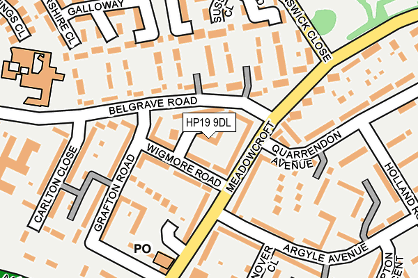 HP19 9DL map - OS OpenMap – Local (Ordnance Survey) HP19 9DL map - OS OpenMap – Local (Ordnance Survey)
