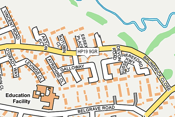 HP19 9GR map - OS OpenMap – Local (Ordnance Survey) HP19 9GR map - OS OpenMap – Local (Ordnance Survey)