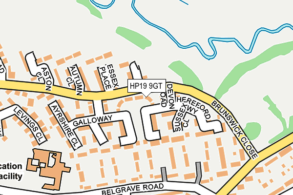 HP19 9GT map - OS OpenMap – Local (Ordnance Survey) HP19 9GT map - OS OpenMap – Local (Ordnance Survey)