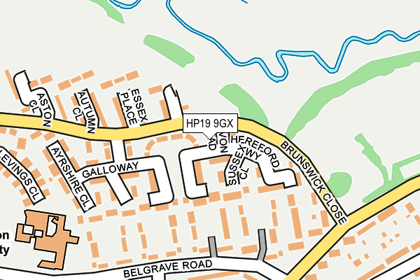 HP19 9GX map - OS OpenMap – Local (Ordnance Survey) HP19 9GX map - OS OpenMap – Local (Ordnance Survey)