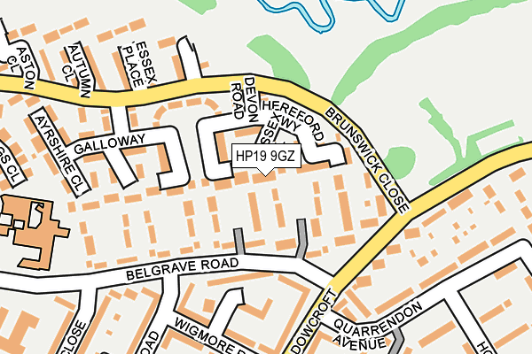HP19 9GZ map - OS OpenMap – Local (Ordnance Survey) HP19 9GZ map - OS OpenMap – Local (Ordnance Survey)