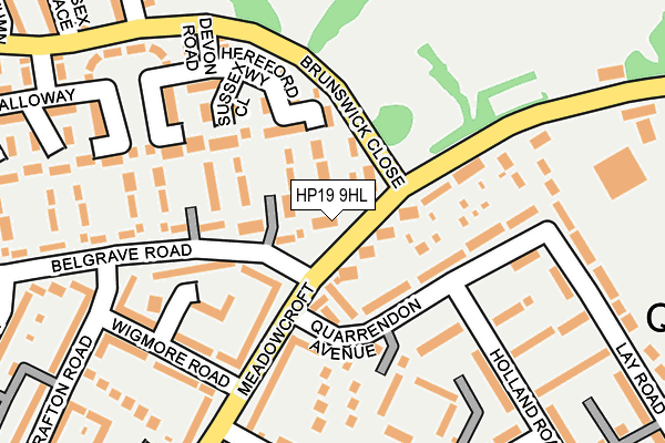 HP19 9HL map - OS OpenMap – Local (Ordnance Survey) HP19 9HL map - OS OpenMap – Local (Ordnance Survey)