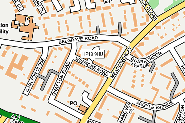 HP19 9HU map - OS OpenMap – Local (Ordnance Survey) HP19 9HU map - OS OpenMap – Local (Ordnance Survey)