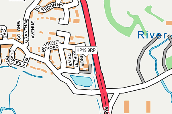 HP19 9RP map - OS OpenMap – Local (Ordnance Survey)