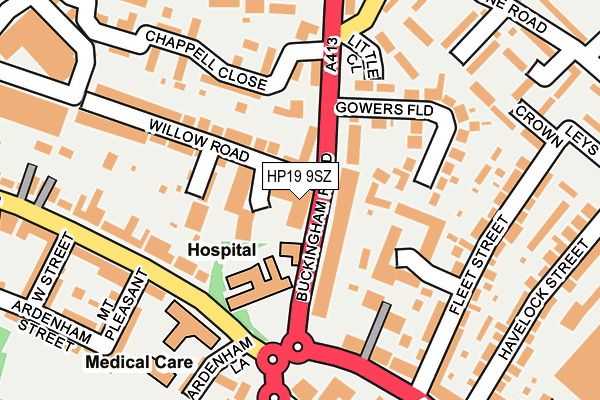 HP19 9SZ map - OS OpenMap – Local (Ordnance Survey) HP19 9SZ map - OS OpenMap – Local (Ordnance Survey)