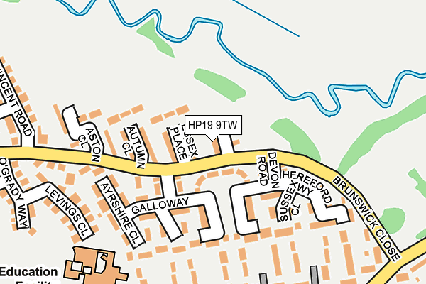 HP19 9TW map - OS OpenMap – Local (Ordnance Survey) HP19 9TW map - OS OpenMap – Local (Ordnance Survey)