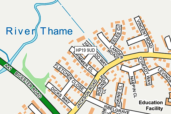 HP19 9UD map - OS OpenMap – Local (Ordnance Survey) HP19 9UD map - OS OpenMap – Local (Ordnance Survey)
