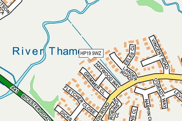 HP19 9WZ map - OS OpenMap – Local (Ordnance Survey) HP19 9WZ map - OS OpenMap – Local (Ordnance Survey)