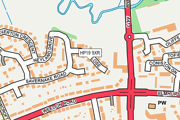 HP19 9XR map - OS OpenMap – Local (Ordnance Survey) HP19 9XR map - OS OpenMap – Local (Ordnance Survey)
