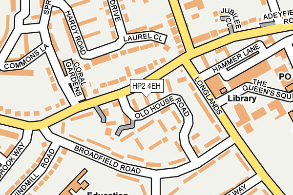 HP2 4EH map - OS OpenMap – Local (Ordnance Survey) HP2 4EH map - OS OpenMap – Local (Ordnance Survey)