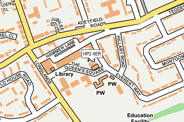 HP2 4ER map - OS OpenMap – Local (Ordnance Survey) HP2 4ER map - OS OpenMap – Local (Ordnance Survey)