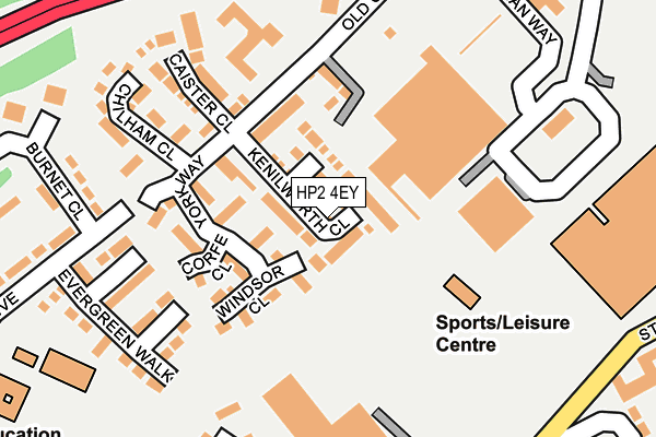 HP2 4EY map - OS OpenMap – Local (Ordnance Survey) HP2 4EY map - OS OpenMap – Local (Ordnance Survey)