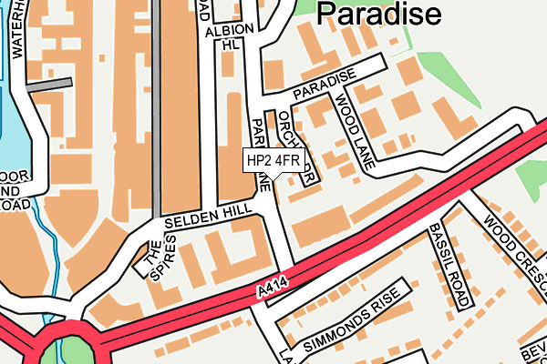 HP2 4FR map - OS OpenMap – Local (Ordnance Survey) HP2 4FR map - OS OpenMap – Local (Ordnance Survey)