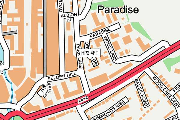 HP2 4FT map - OS OpenMap – Local (Ordnance Survey) HP2 4FT map - OS OpenMap – Local (Ordnance Survey)