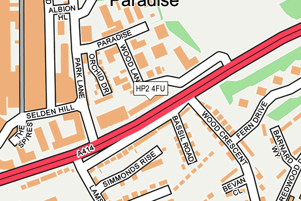 HP2 4FU map - OS OpenMap – Local (Ordnance Survey) HP2 4FU map - OS OpenMap – Local (Ordnance Survey)