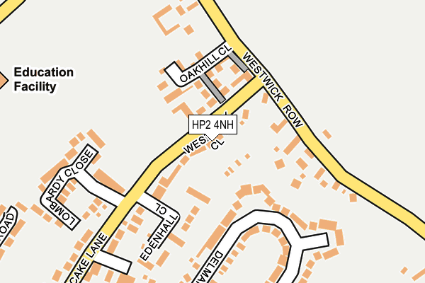 HP2 4NH map - OS OpenMap – Local (Ordnance Survey) HP2 4NH map - OS OpenMap – Local (Ordnance Survey)