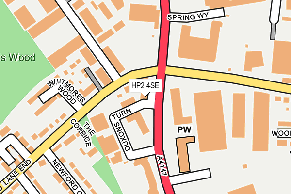 HP2 4SE map - OS OpenMap – Local (Ordnance Survey) HP2 4SE map - OS OpenMap – Local (Ordnance Survey)