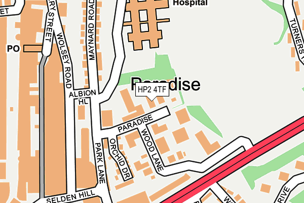 HP2 4TF map - OS OpenMap – Local (Ordnance Survey) HP2 4TF map - OS OpenMap – Local (Ordnance Survey)