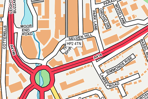 HP2 4TN map - OS OpenMap – Local (Ordnance Survey) HP2 4TN map - OS OpenMap – Local (Ordnance Survey)
