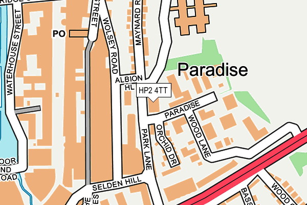 HP2 4TT map - OS OpenMap – Local (Ordnance Survey) HP2 4TT map - OS OpenMap – Local (Ordnance Survey)