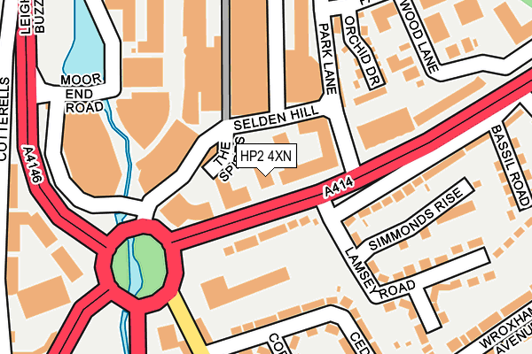HP2 4XN map - OS OpenMap – Local (Ordnance Survey) HP2 4XN map - OS OpenMap – Local (Ordnance Survey)