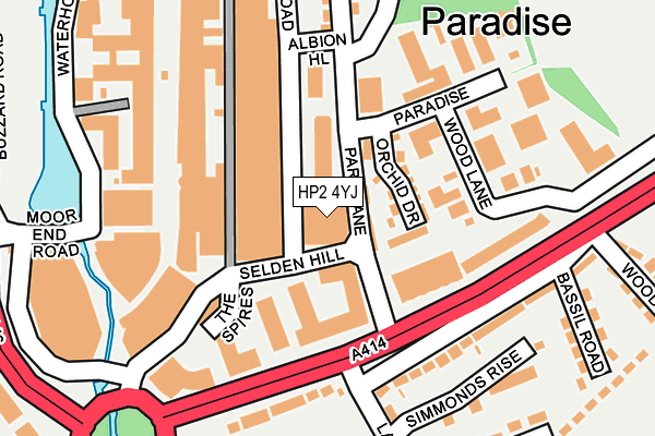 HP2 4YJ map - OS OpenMap – Local (Ordnance Survey) HP2 4YJ map - OS OpenMap – Local (Ordnance Survey)