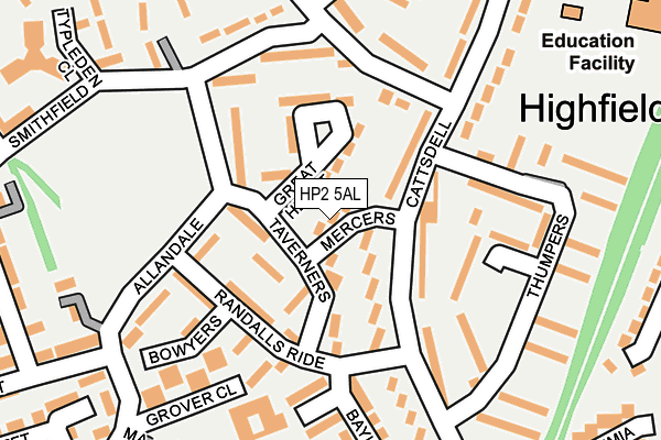 HP2 5AL map - OS OpenMap – Local (Ordnance Survey) HP2 5AL map - OS OpenMap – Local (Ordnance Survey)