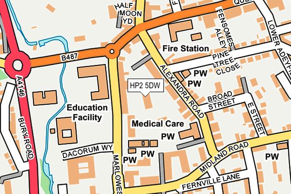 HP2 5DW map - OS OpenMap – Local (Ordnance Survey) HP2 5DW map - OS OpenMap – Local (Ordnance Survey)