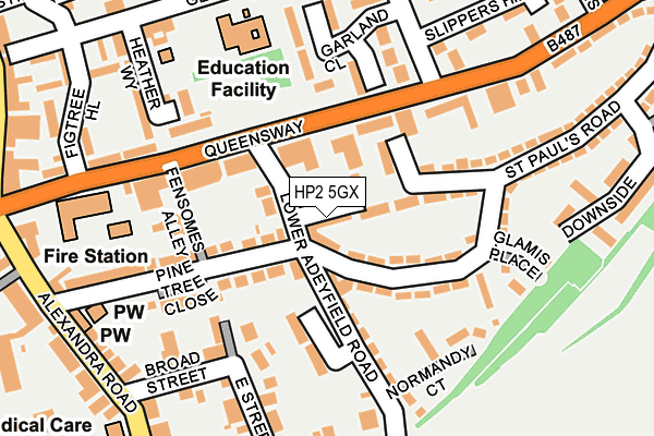 HP2 5GX map - OS OpenMap – Local (Ordnance Survey) HP2 5GX map - OS OpenMap – Local (Ordnance Survey)
