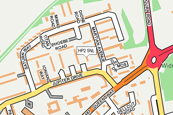HP2 5NL map - OS OpenMap – Local (Ordnance Survey) HP2 5NL map - OS OpenMap – Local (Ordnance Survey)