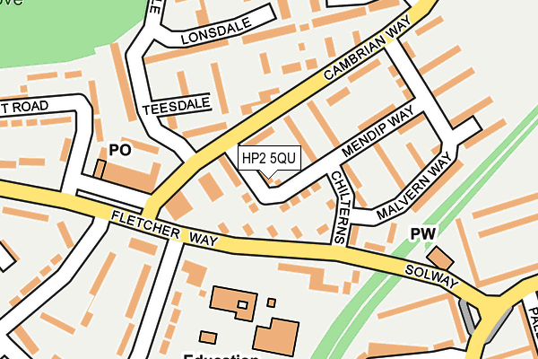 HP2 5QU map - OS OpenMap – Local (Ordnance Survey) HP2 5QU map - OS OpenMap – Local (Ordnance Survey)
