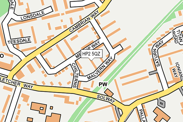 HP2 5QZ map - OS OpenMap – Local (Ordnance Survey) HP2 5QZ map - OS OpenMap – Local (Ordnance Survey)
