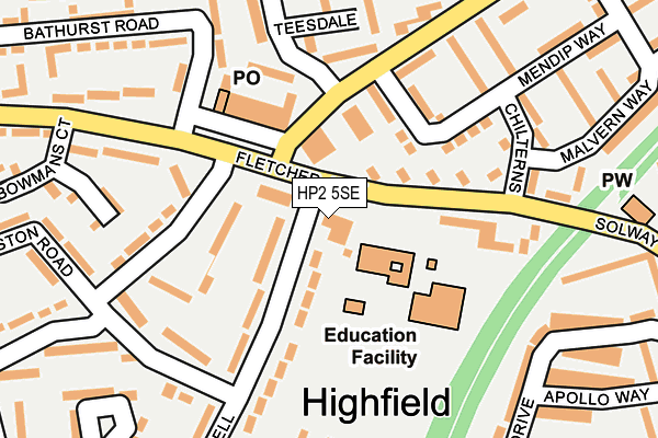 HP2 5SE map - OS OpenMap – Local (Ordnance Survey) HP2 5SE map - OS OpenMap – Local (Ordnance Survey)
