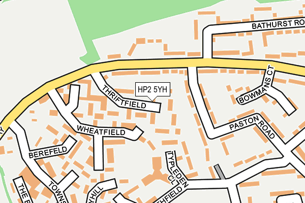 HP2 5YH map - OS OpenMap – Local (Ordnance Survey) HP2 5YH map - OS OpenMap – Local (Ordnance Survey)