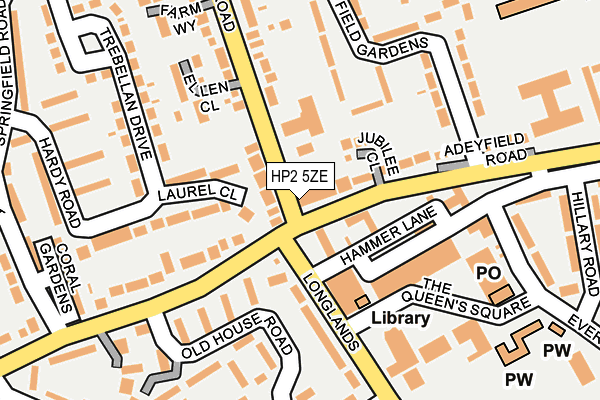 HP2 5ZE map - OS OpenMap – Local (Ordnance Survey) HP2 5ZE map - OS OpenMap – Local (Ordnance Survey)