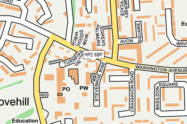 HP2 6BP map - OS OpenMap – Local (Ordnance Survey) HP2 6BP map - OS OpenMap – Local (Ordnance Survey)