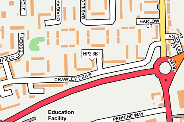 HP2 6BT map - OS OpenMap – Local (Ordnance Survey) HP2 6BT map - OS OpenMap – Local (Ordnance Survey)