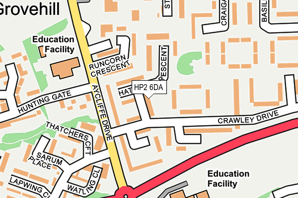 HP2 6DA map - OS OpenMap – Local (Ordnance Survey) HP2 6DA map - OS OpenMap – Local (Ordnance Survey)