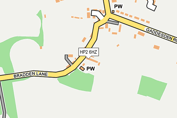 HP2 6HZ map - OS OpenMap – Local (Ordnance Survey) HP2 6HZ map - OS OpenMap – Local (Ordnance Survey)