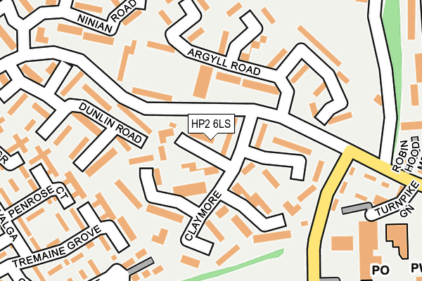 HP2 6LS map - OS OpenMap – Local (Ordnance Survey) HP2 6LS map - OS OpenMap – Local (Ordnance Survey)