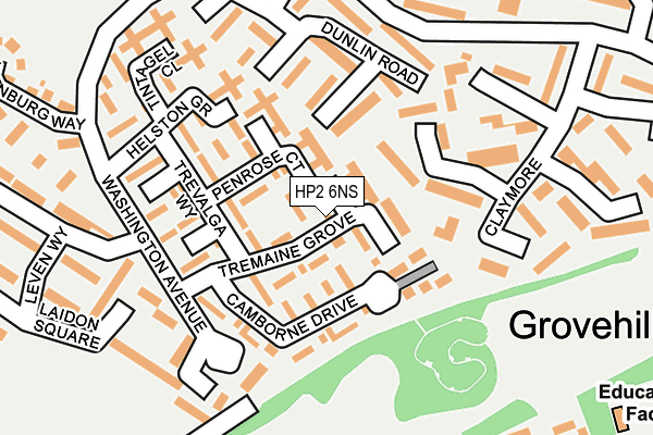 HP2 6NS map - OS OpenMap – Local (Ordnance Survey)