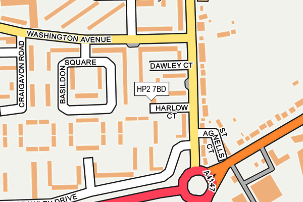 HP2 7BD map - OS OpenMap – Local (Ordnance Survey) HP2 7BD map - OS OpenMap – Local (Ordnance Survey)