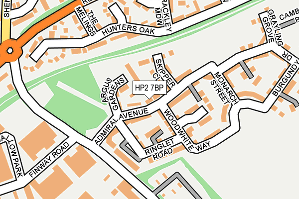 HP2 7BP map - OS OpenMap – Local (Ordnance Survey) HP2 7BP map - OS OpenMap – Local (Ordnance Survey)