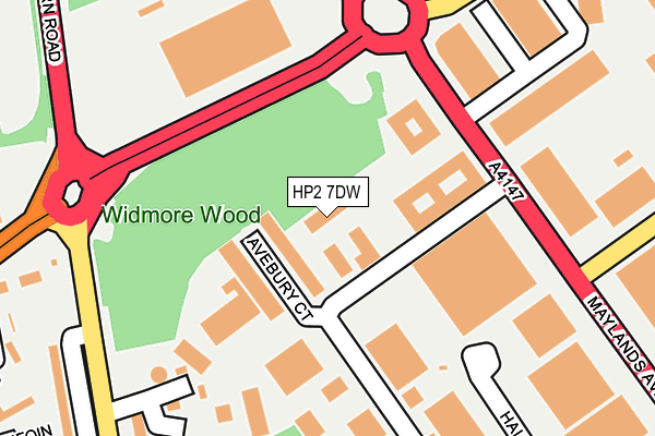 HP2 7DW map - OS OpenMap – Local (Ordnance Survey) HP2 7DW map - OS OpenMap – Local (Ordnance Survey)
