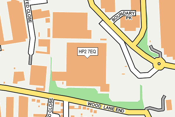 HP2 7EQ map - OS OpenMap – Local (Ordnance Survey) HP2 7EQ map - OS OpenMap – Local (Ordnance Survey)