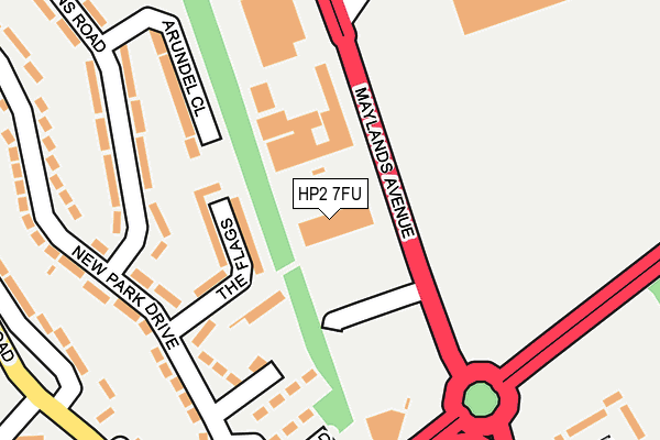 HP2 7FU map - OS OpenMap – Local (Ordnance Survey) HP2 7FU map - OS OpenMap – Local (Ordnance Survey)