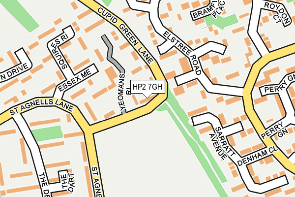 HP2 7GH map - OS OpenMap – Local (Ordnance Survey) HP2 7GH map - OS OpenMap – Local (Ordnance Survey)