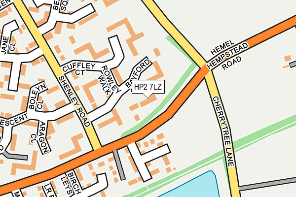 HP2 7LZ map - OS OpenMap – Local (Ordnance Survey) HP2 7LZ map - OS OpenMap – Local (Ordnance Survey)